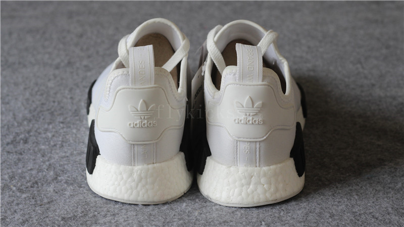 Real Boost Adidas NMD R1 Primeknit White Black